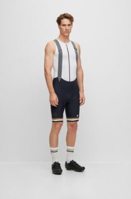 BOSS BOSS x ASSOS bib shorts with shockabsorbing foam inserts