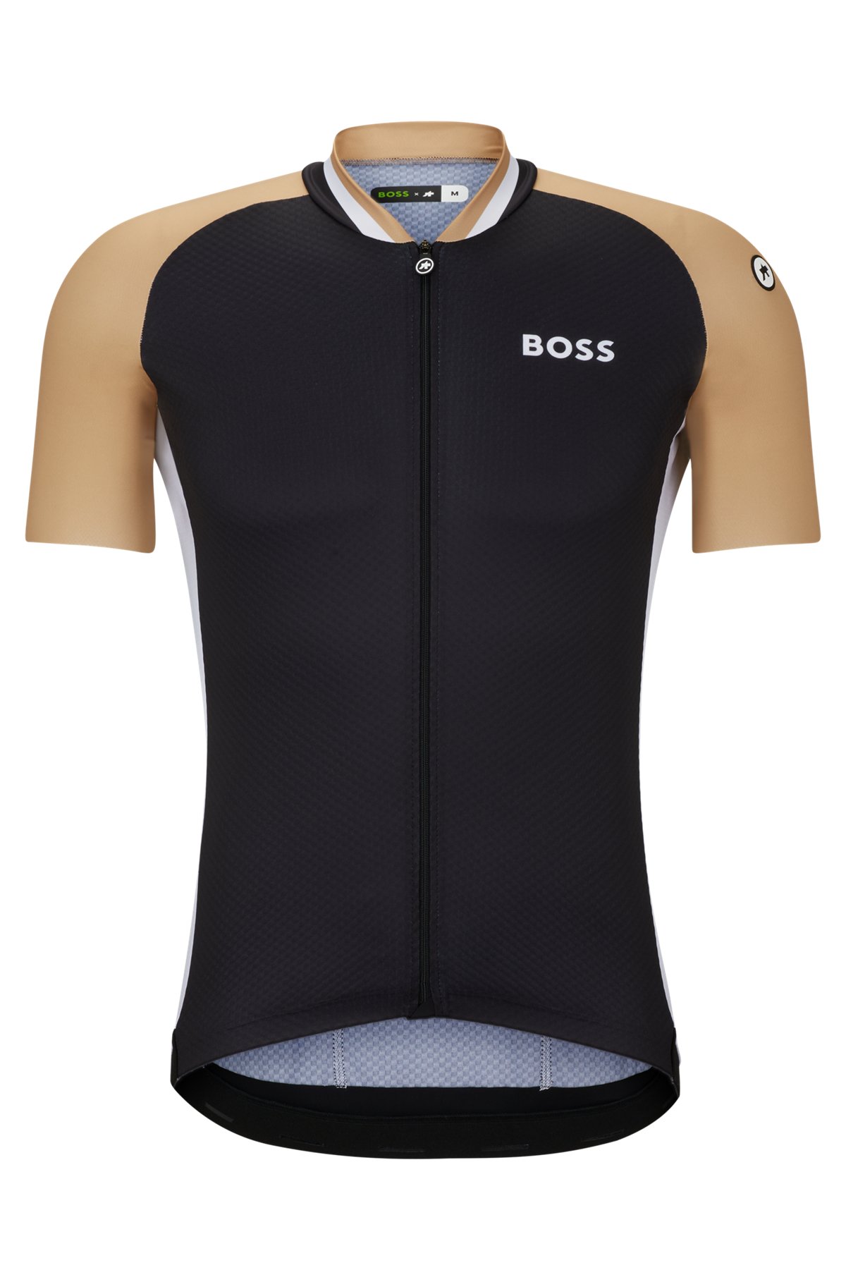 BOSS x ASSOS UPF50+ jersey top with branding, Black