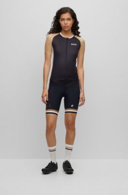BOSS - BOSS x ASSOS branded UPF50+ jersey top with three rear