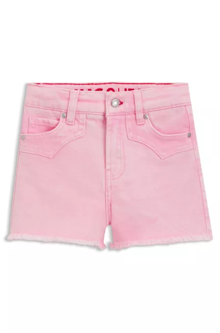 Kids' shorts in stretch-cotton denim