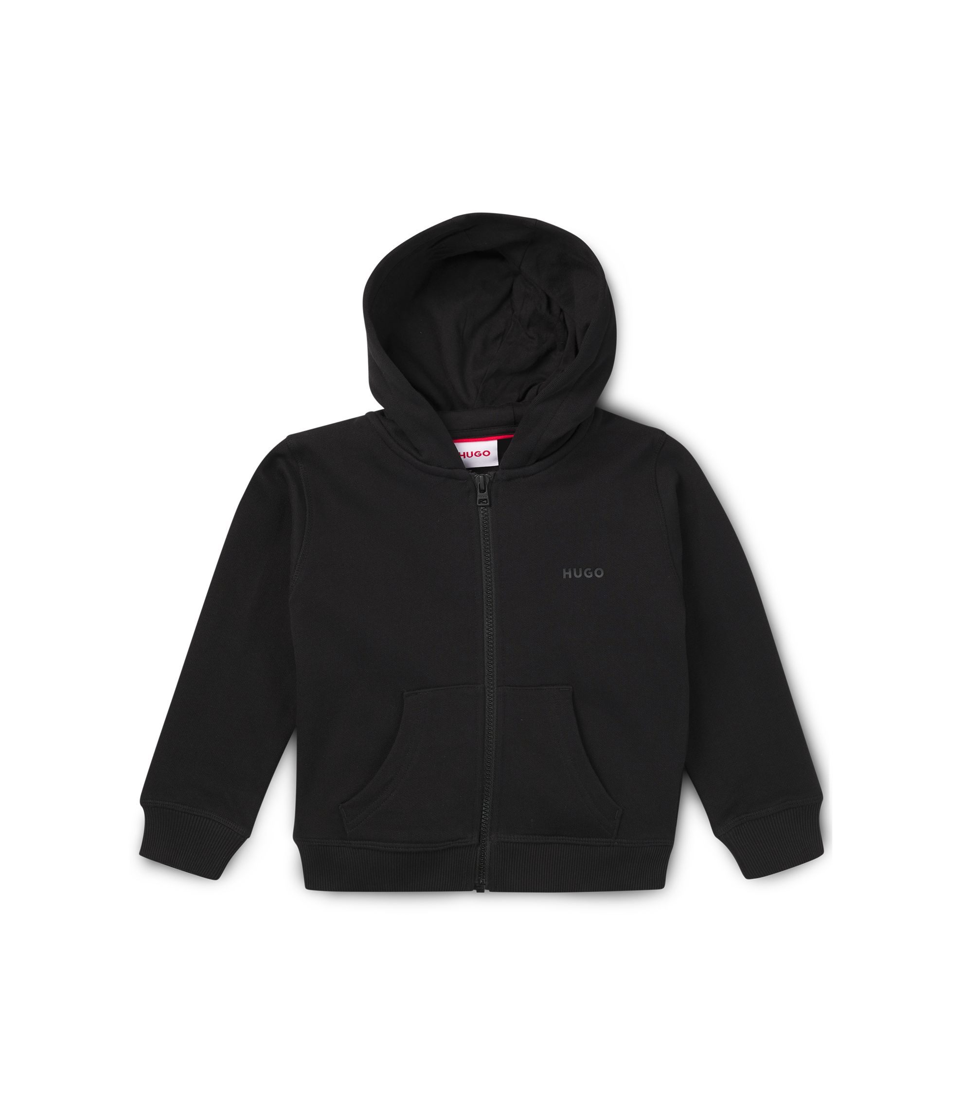 Kids' zip-up hoodie with logo print