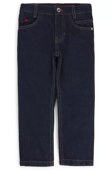 Kids' regular-fit jeans in blue denim