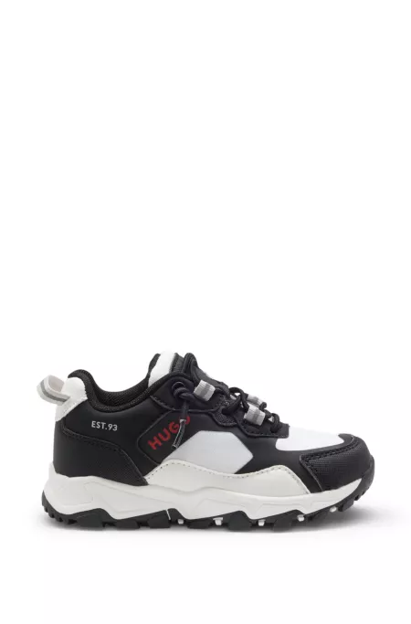 Kids' trainers with faux leather