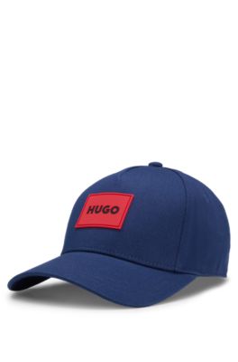 Gorra para ni&ntilde;os en sarga de algod&oacute;n con insignia de logo, Azul oscuro