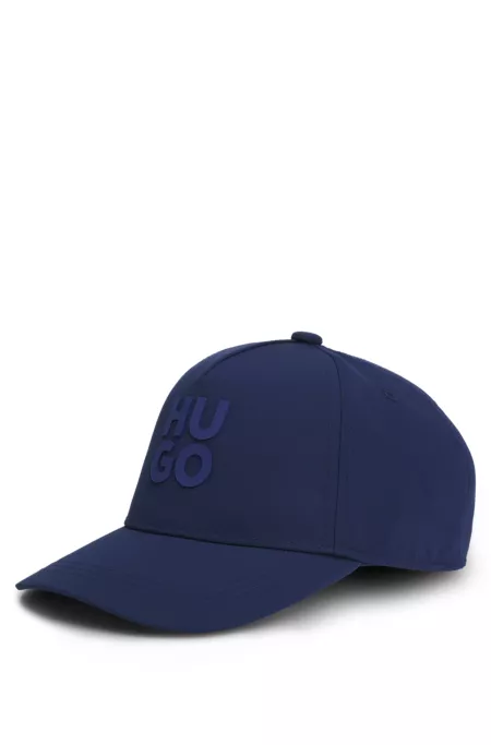 Kids' stacked-logo cap in crinkle fabric