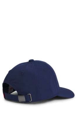 Kids' stacked-logo cap in crinkle fabric, Dark Blue