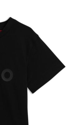 Kids' logo-print T-shirt in cotton, Black