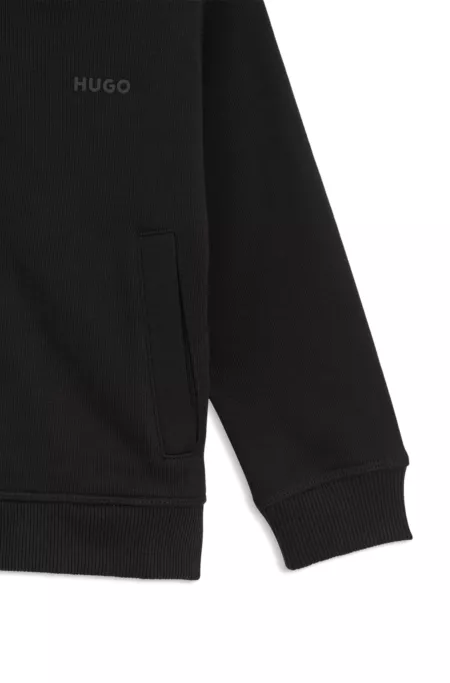 Kids' zip-up hoodie in a cotton blend