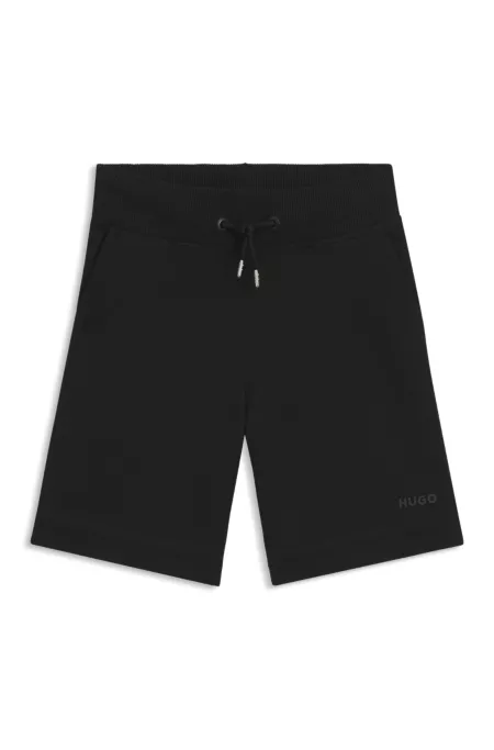 Kids' logo-print shorts in a cotton blend