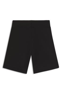 Kids' logo-print shorts in a cotton blend, Black
