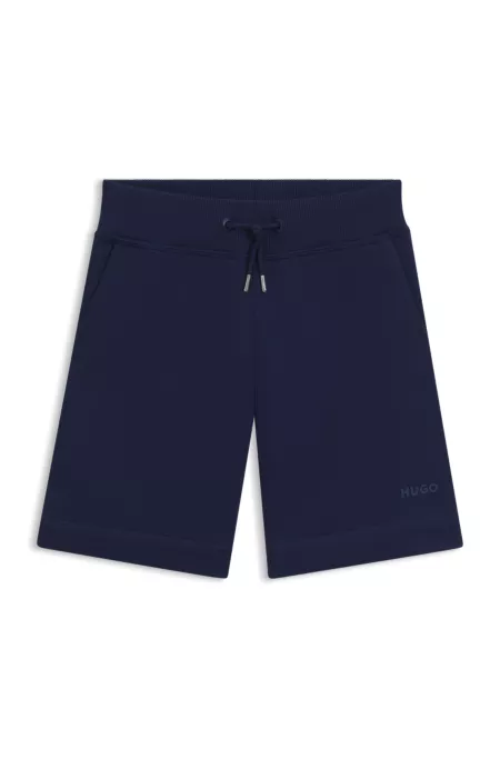 Kids' logo-print shorts in a cotton blend