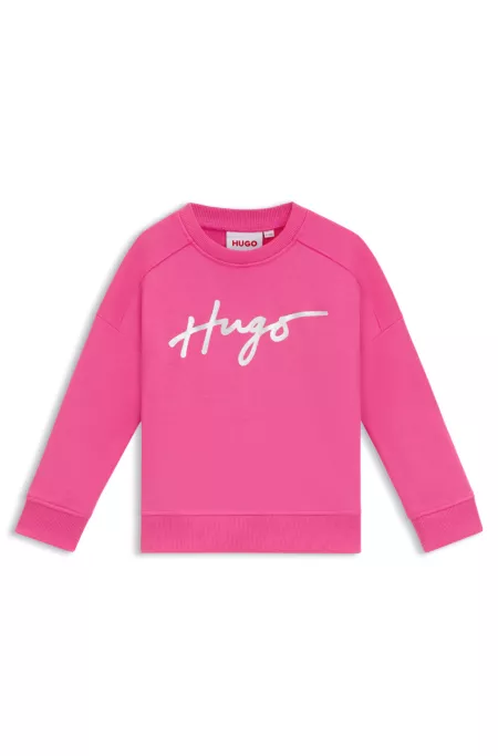 Kids' iridescent-logo sweatshirt in a cotton blend