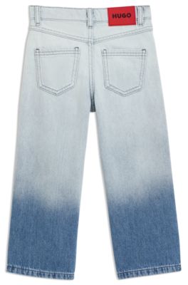 Jeans relaxed fit para ni&ntilde;os con lavado azul degradado, Fantas&iacute;a