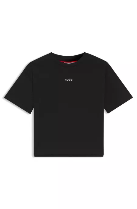 Kids' logo-print T-shirt in cotton