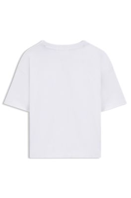 Kids' logo-print T-shirt in cotton, White