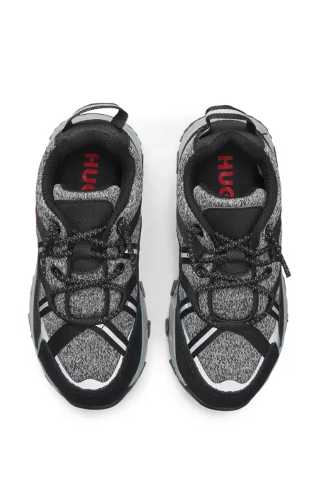 Kids' trainers with suede and faux leather