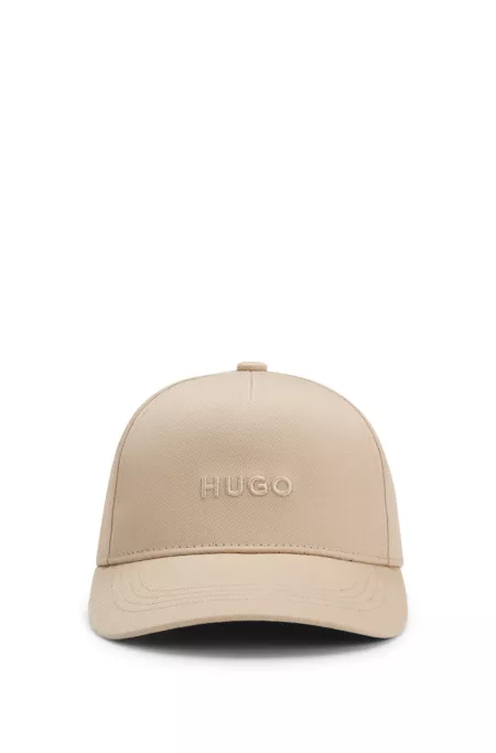 Kids' cotton-twill cap with logo
