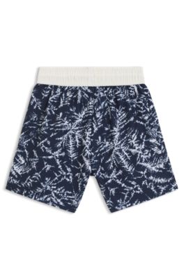 Kids' swim shorts with allover print, Patterned