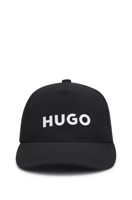 Kids' cap with rubber logo print