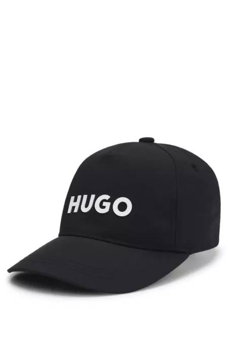 Kids' cap with rubber logo print