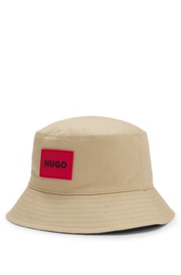 Kids' reversible bucket hat in cotton twill, Dark Blue