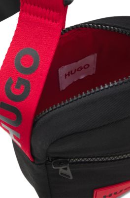 Bandolera para ni&ntilde;os en sarga de algod&oacute;n repelente al agua, Negro