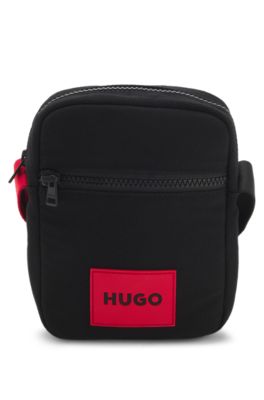 Bandolera para ni&ntilde;os en sarga de algod&oacute;n repelente al agua, Negro