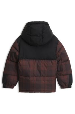 Kids' padded jacket, Dark Brown