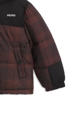 Kids' padded jacket, Dark Brown
