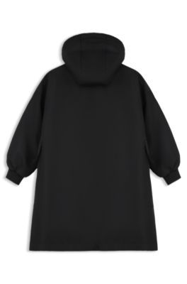 Parka para ni&ntilde;os con capucha, Negro
