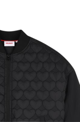 Cazadora bomber para ni&ntilde;os, Negro
