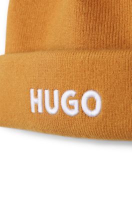 Kids' logo beanie, Dark Orange