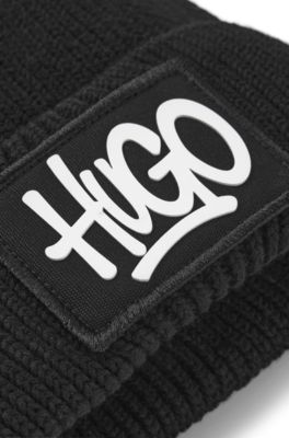 Kids' logo beanie, Black