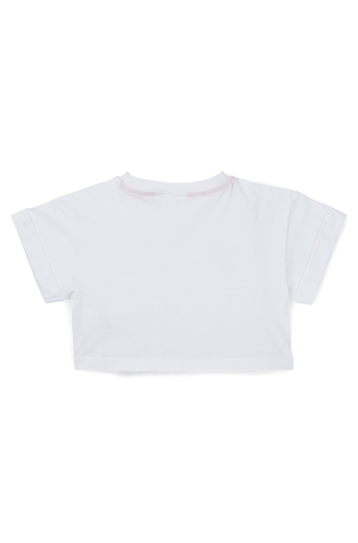 Kids' T-shirt in with logo print, White