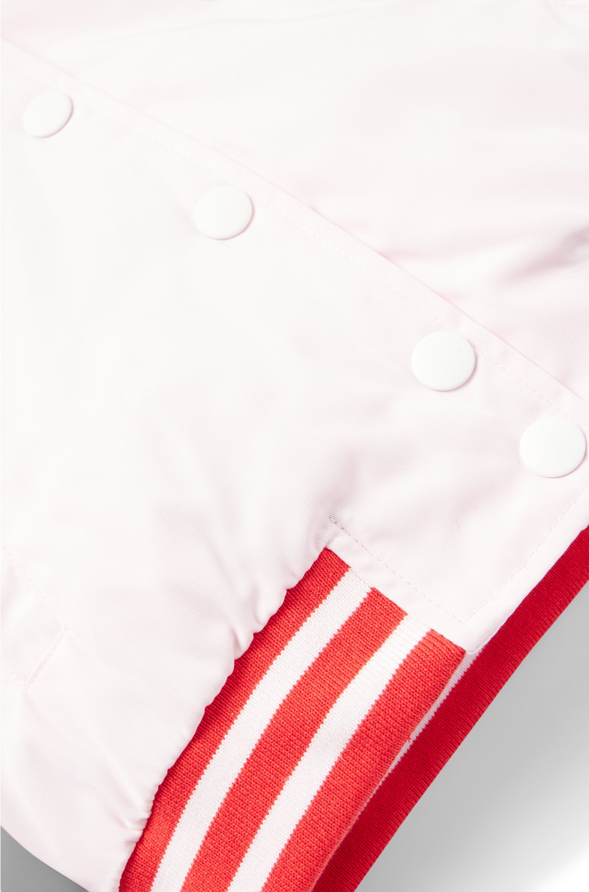 Striped Nylon Bomber Jacket in Multicoloured - Off White Kids