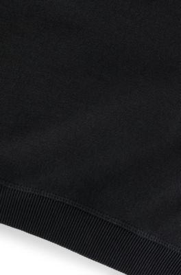 Kids' double-logo sweatshirt in a cotton blend, Black