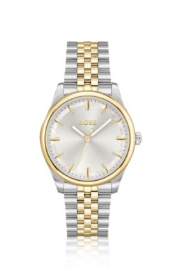 Hugo Boss Women's Graceful Quartz Basic Two-tone Stainless Steel Watch 36mm In Assorted-pre-pack