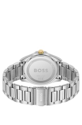 STRIKE Gold- and silver-tone watch with green grooved dial, Assorted-Pre-Pack