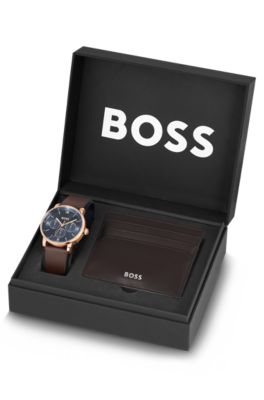 Card holder and watch gift set, Assorted-Pre-Pack