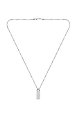 Necklace with logo plate, Assorted-Pre-Pack