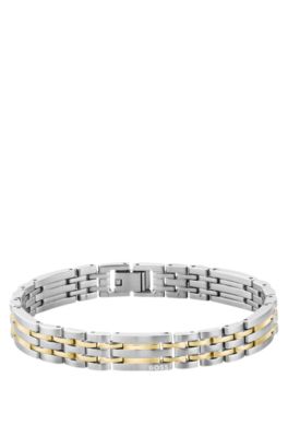 Brazalete en dos tonos con dise&ntilde;o de eslabones, Assorted-Pre-Pack