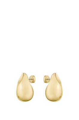 Gold-tone earrings with drop design, Assorted-Pre-Pack