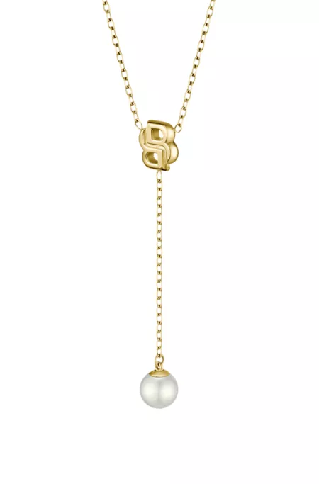 Gold-tone necklace with Double B monogram