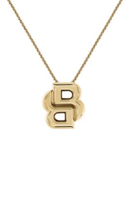 Light-yellow gold-tone necklace with Double-B monogram, Assorted-Pre-Pack