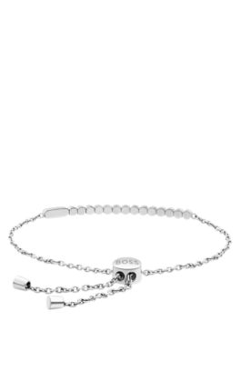 Silver-tone chain bracelet with crystal embellishment, Assorted-Pre-Pack