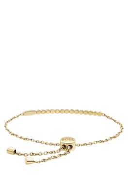 Crystal-embellished bracelet in a light yellow-gold tone, Assorted-Pre-Pack