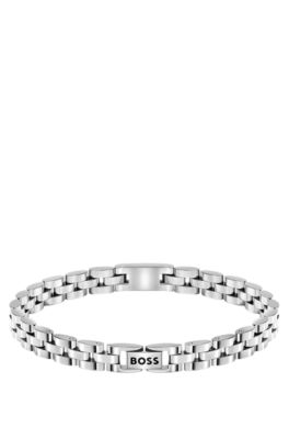Stainless-steel cuff with Double B monogram, Assorted-Pre-Pack