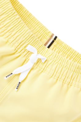 BOSS Kidswear logo-printed shorties - Yellow