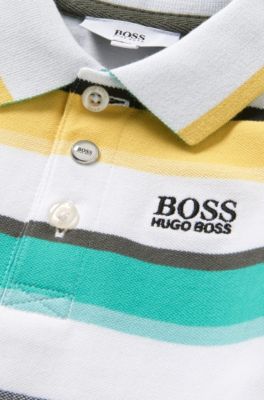 'J05446' | Toddler Stretch Cotton Polo Shirt, Green