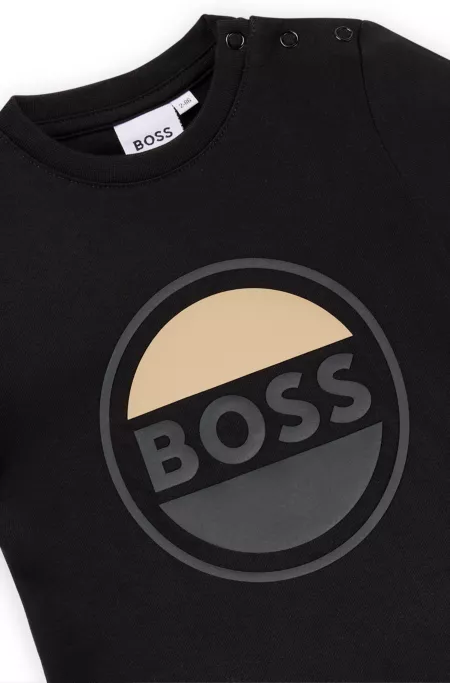 Kids' logo-artwork T-shirt in cotton jersey